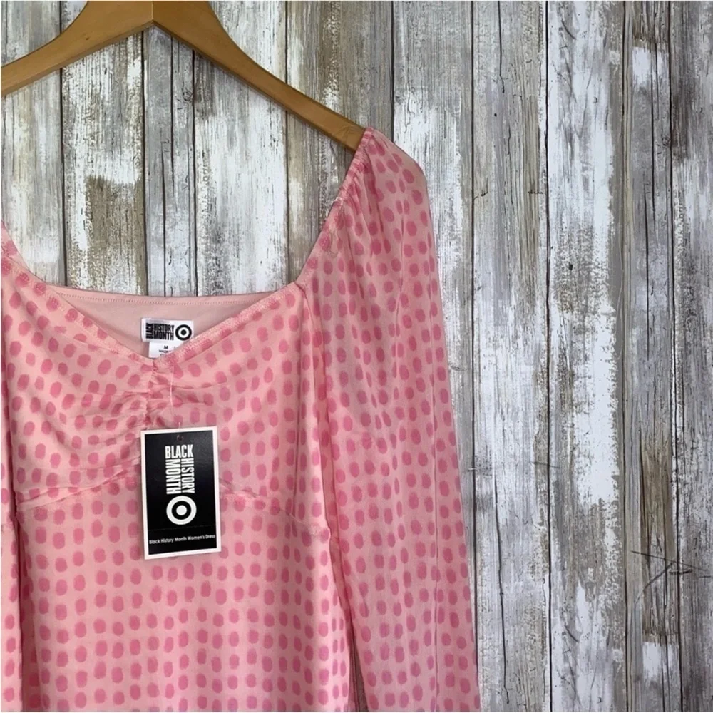 NWT House of Aama A-line Midi Polka Dot Dress For Target - Picture 3 of 7